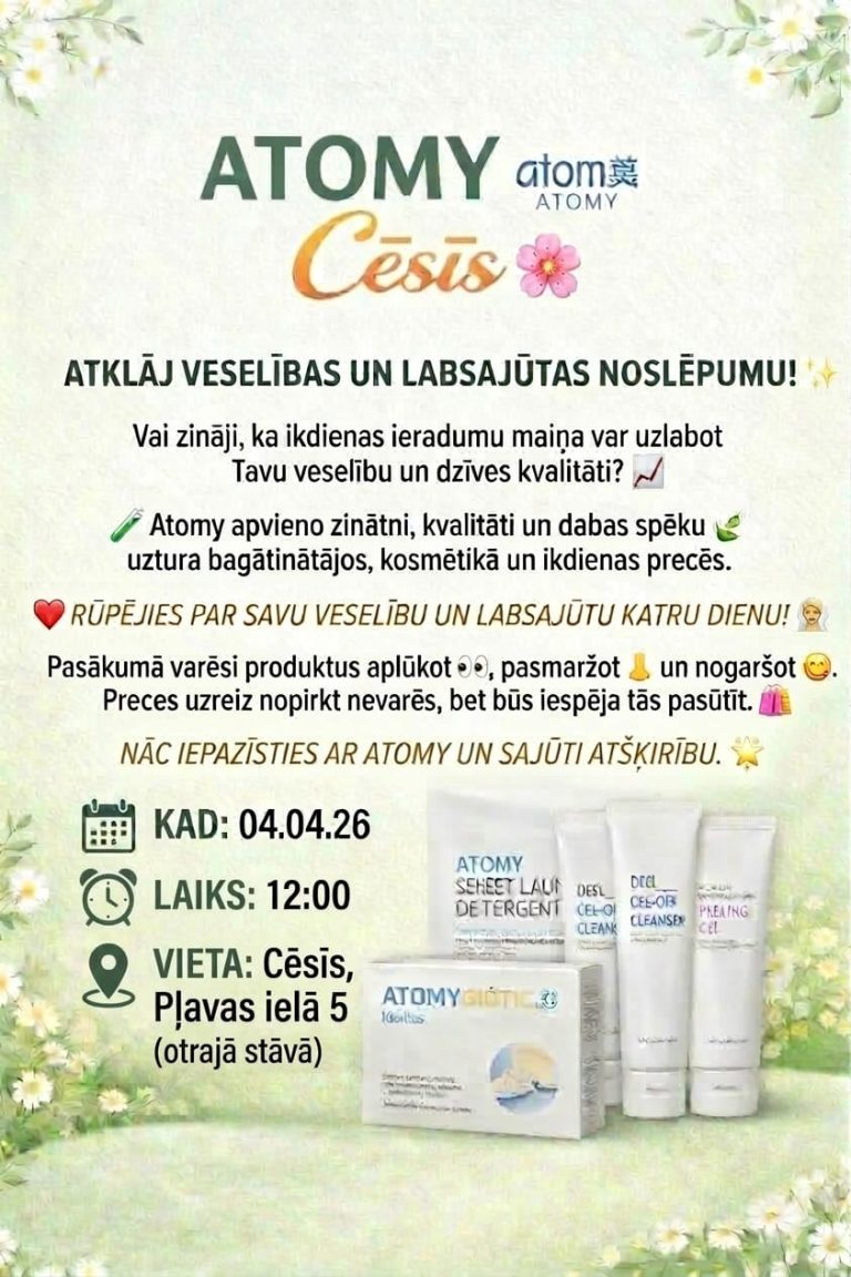 Atomy prezentācija Cēsīs!