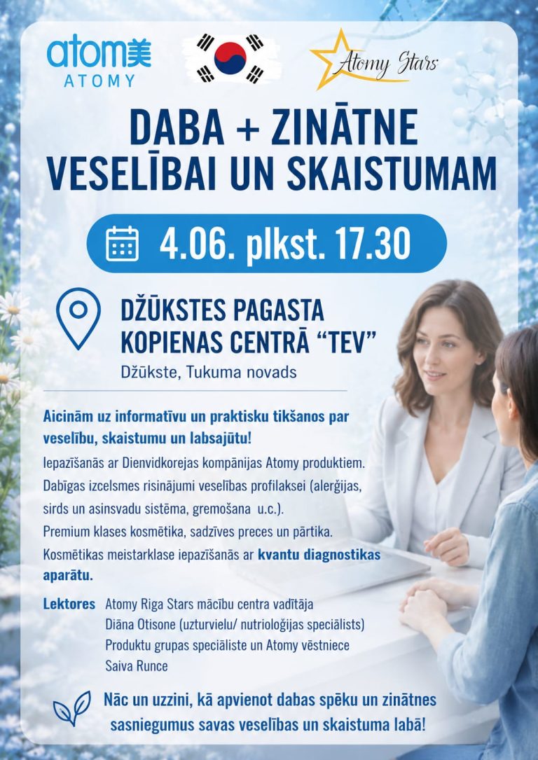 Atomy prezentācija Džūkstes pagastā