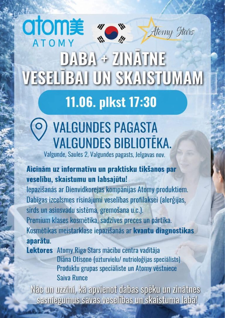 Atomy prezentācija Valgundes bibliotēkā